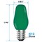 Luxrite C7 LED Green Light Bulbs for String Lights 0.5W Enclosed Fixture Rated E12 Candelabra Base, 6PK LR21752-6PK - alternate 5